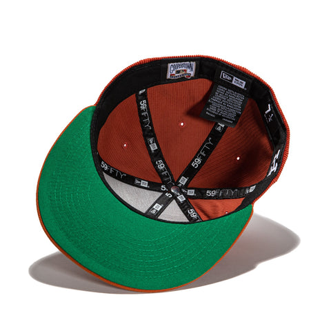 New Era 59Fifty Cord Dream Minnesota Twins 1987 World Series Patch Hat - Burnt Orange