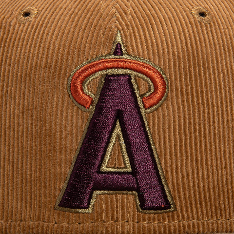 New Era 59Fifty Cord Dream Los Angeles Angels 25th Anniversary Patch Hat - Khaki