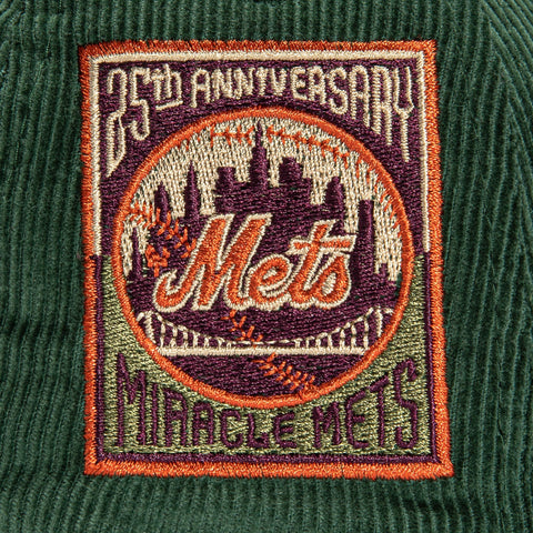 New Era 59Fifty Cord Dream New York Mets 25th Anniversary Patch Hat - Green