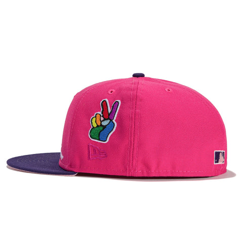 New Era 59Fifty Jae Tips Forever Seattle Mariners 20th Anniversary Patch Hat- Magenta, Purple
