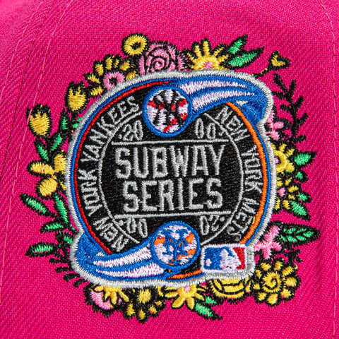 New Era 59Fifty Jae Tips Forever New York Yankees 2000 Subway Series Patch Hat- Magenta, Purple