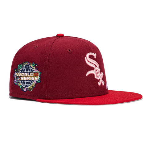 New Era 59Fifty Jae Tips Forever Chicago White Sox 2005 World Series Patch Hat- Cardinal, Red