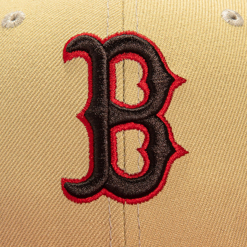 New Era 59Fifty Jae Tips Forever Boston Red Sox 1999 All Star Game Patch Hat- Tan, Red