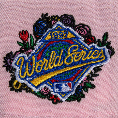 New Era 59Fifty Jae Tips Forever Miami Marlins 1997 World Series Patch Hat- Pink, Lime Green