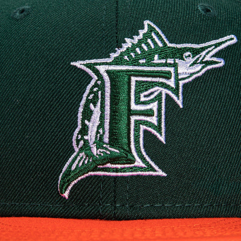 New Era 59Fifty Jae Tips Forever Miami Marlins 1997 World Series Patch Hat- Green, Orange