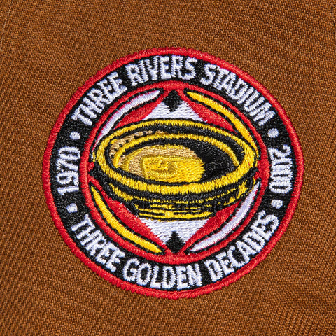 New Era 59Fifty Earthtone Pittsburgh Pirates Three Rivers Stadium Patch Logo Hat - Khaki, Olive