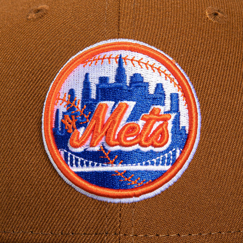 New Era 59Fifty Earthtone New York Mets 25th Anniversary Patch Hat - Khaki, Olive