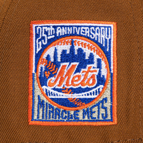 New Era 59Fifty Earthtone New York Mets 25th Anniversary Patch Hat - Khaki, Olive