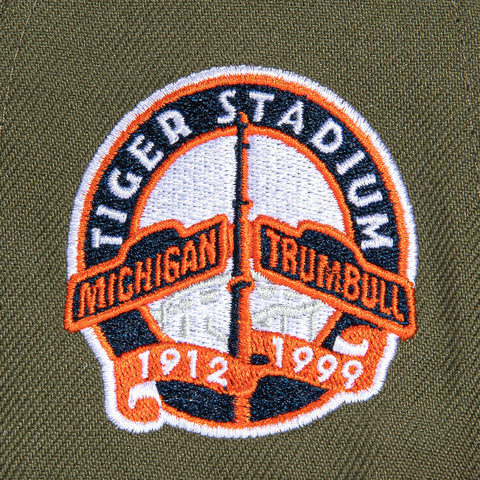 New Era 59Fifty Earthtone Detroit Tigers Stadium Patch Hat - Olive, Cardinal