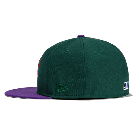 New Era 59Fifty Colorado Rockies BP Patch City Hat - Green, Purple