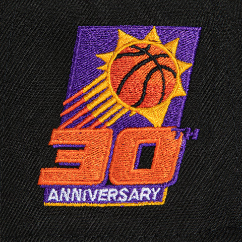 New Era 59Fifty Phoenix Suns 30th Anniversary Patch Hat - Black, Purple