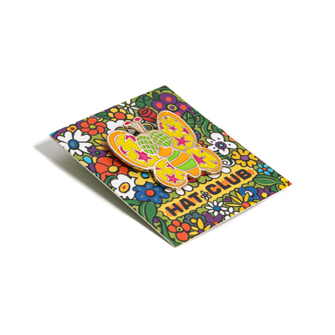 Hat Club Super Bloom Buzzy Butterfly Pin - Multi-Color