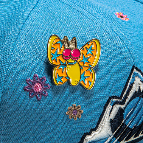 Hat Club Super Bloom Sleepy Butterfly Pin - Multi-Color