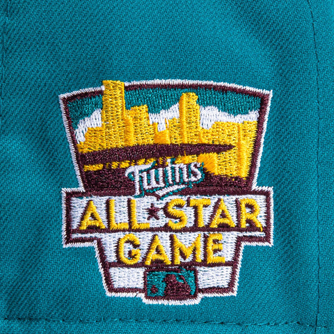 New Era 59Fifty Big Stripes Minnesota Twins 2014 All Star Game Patch Hat - Teal, Maroon