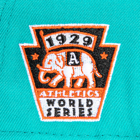 New Era 59Fifty Building Blocks Philadelphia Athletics 1929 World Series Patch Alternate Hat - Mint, Black