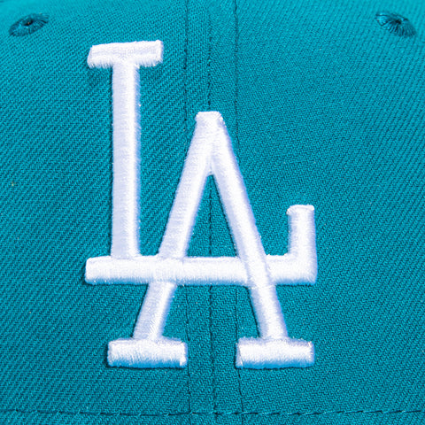 New Era 59Fifty Building Blocks Los Angeles Dodgers 1959 All Star Game Patch Hat - Teal