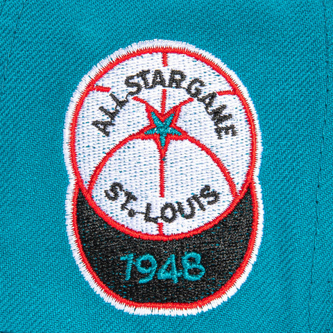 New Era 59Fifty Building Blocks St. Louis Browns 1948 All Star Game Patch Hat - Teal