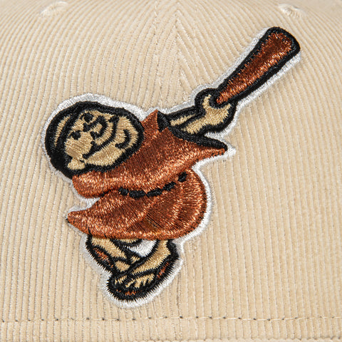 New Era 59Fifty Champagne Corduroy San Diego Padres 40th Anniversary Patch Friar Hat - Tan