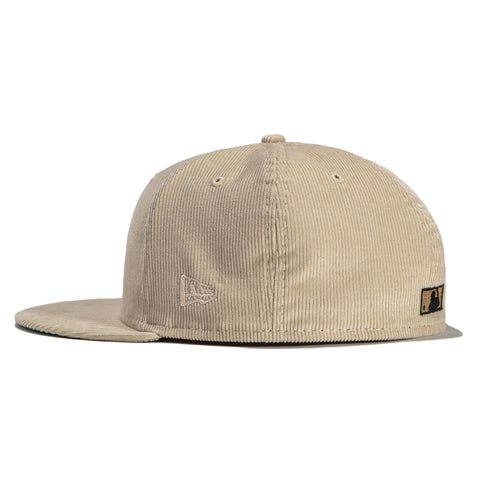 New Era 59Fifty Champagne Corduroy Los Angeles Angels 50th Anniversary Patch Hat - Tan