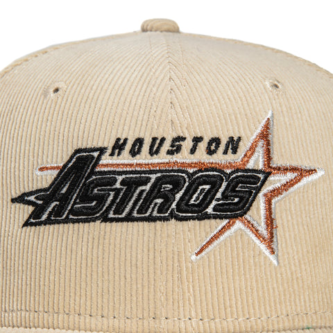 New Era 59Fifty Champagne Corduroy Houston Astros 60th Anniversary Patch Word Hat - Tan