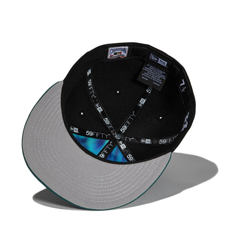New Era 59Fifty Northern Lights Tampa Bay Rays Inaugural Patch TB Hat - Black, Green