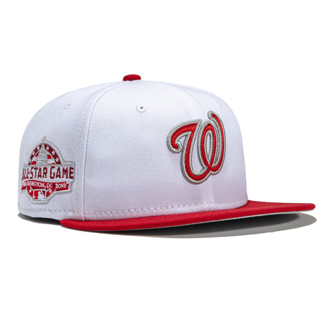 New Era 59Fifty Boxing Legends Washington Nationals 2019 All Star Game Patch Hat - White, Red