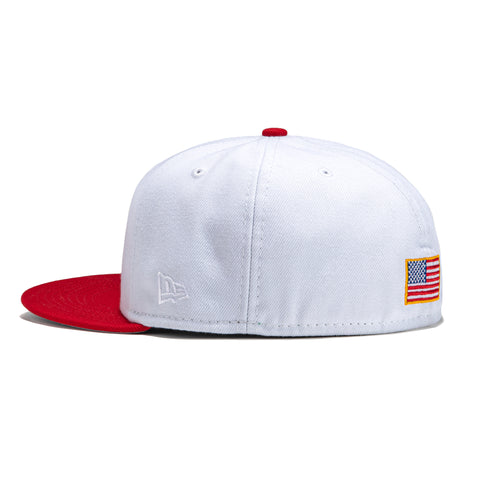 New Era 59Fifty Boxing Legends Washington Nationals 2019 All Star Game Patch Hat - White, Red