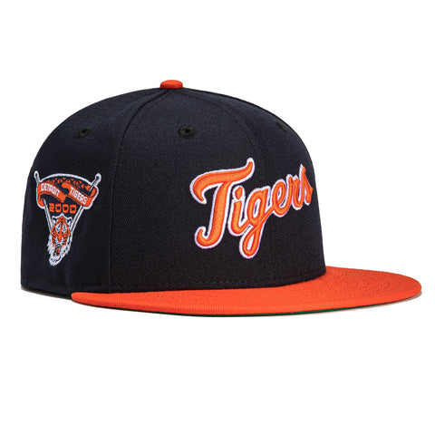 New Era 59Fifty Detroit Tigers 2000 Inaugural Patch Jersey Hat - Navy, –  Hat Club