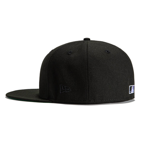 New Era 59Fifty Black Dome Colorado Rockies 10th Anniversary Patch Logo Hat - Black