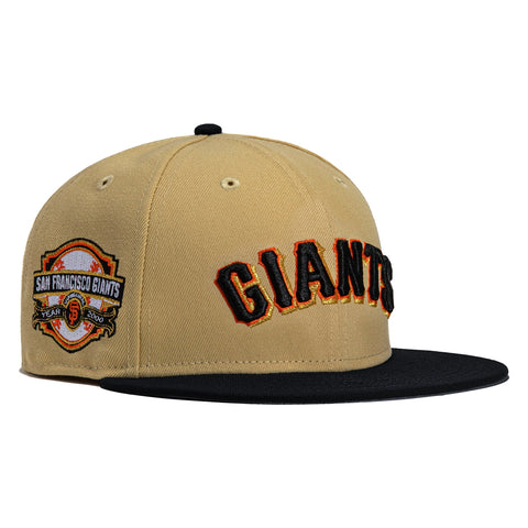 New Era 59Fifty Toothpick Pack San Francisco Giants 2000 Inaugural Patch Hat - Tan, Black
