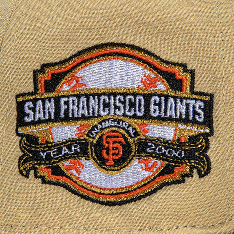 New Era 59Fifty Toothpick Pack San Francisco Giants 2000 Inaugural Patch Hat - Tan, Black