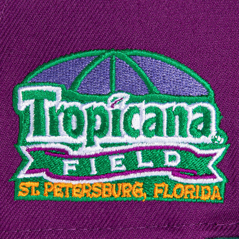 New Era 59Fifty Trop Juice Tampa Bay Rays Tropicana Field Patch Hat - Purple, Green, Dark Purple