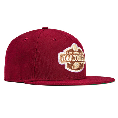 New Era 59Fifty Durham Bulls Tobaccanoists Hat - Cardinal