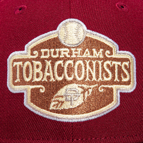New Era 59Fifty Durham Bulls Tobaccanoists Hat - Cardinal