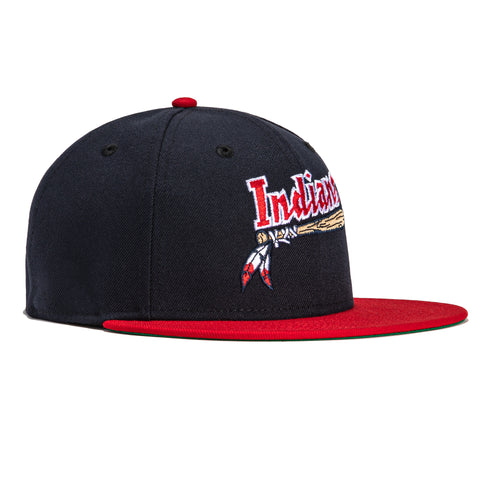 New Era 59Fifty Kinston Indians Word Hat - Navy, Red