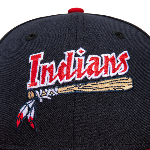 New Era 59Fifty Kinston Indians Word Hat - Navy, Red
