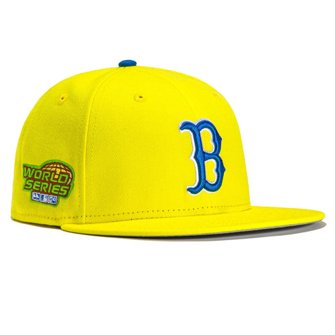 New Era 59FIFTY Real Facts Boston Red Sox 2004 World Series Patch Hat - Yellow Yellow / 7 1/2