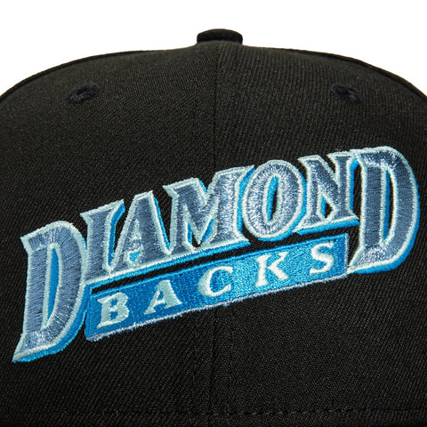 New Era 59Fifty Black Ice Arizona Diamondbacks Inaugural Patch Jersey Hat - Black