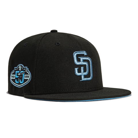 New Era 59Fifty Black Ice San Diego Padres 40th Anniversary Patch Hat - Black