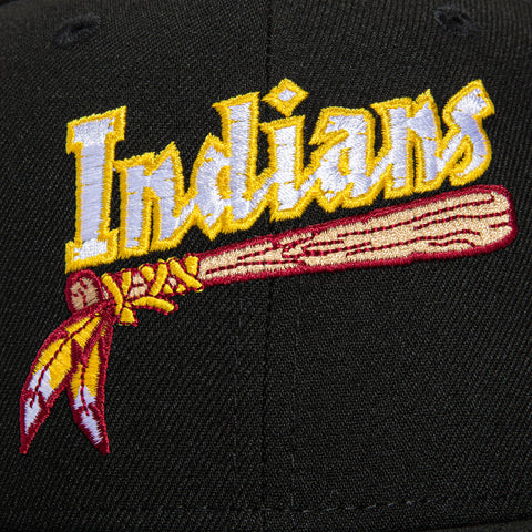 New Era 59Fifty Rushmore Kinston Indians Hometown Collection Patch Hat - Black
