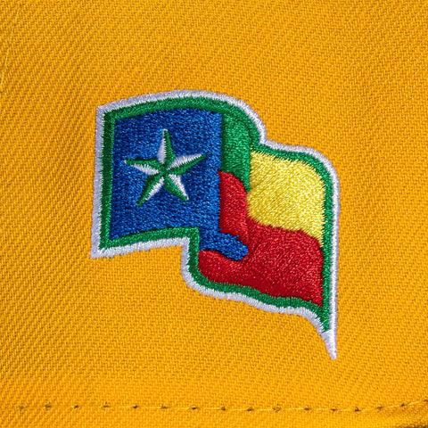 New Era 59Fifty Real Facts Texas Rangers Texas Flag Patch Hat - Gold, Brown