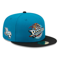 New Era 59Fifty Hardwood Classic Detroit Pistons Hat - Teal, Black