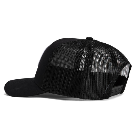 Brixton Crest X MP Snapback Trucker Hat - Black
