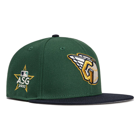 New Era 59Fifty Cleveland Guardians 2022 All Star Game Patch Alternate Hat - Green, Navy