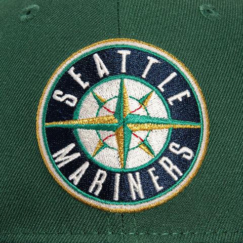 New Era 59Fifty Seattle Mariners 35th Anniversary Patch Logo Hat - Green, Navy