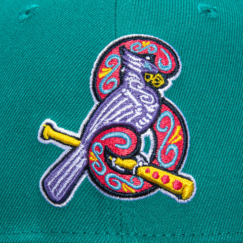 New Era 59Fifty Rushmore Springfield Cardinals Texas League Patch Hat - Teal, Navy