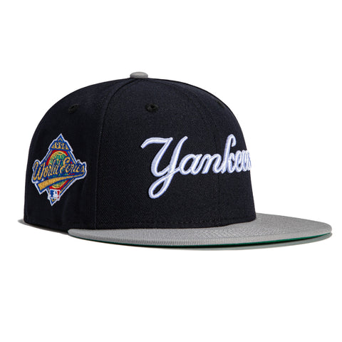 New Era 59Fifty New York Yankees 1996 World Series Patch Jersey Hat - Navy, Grey