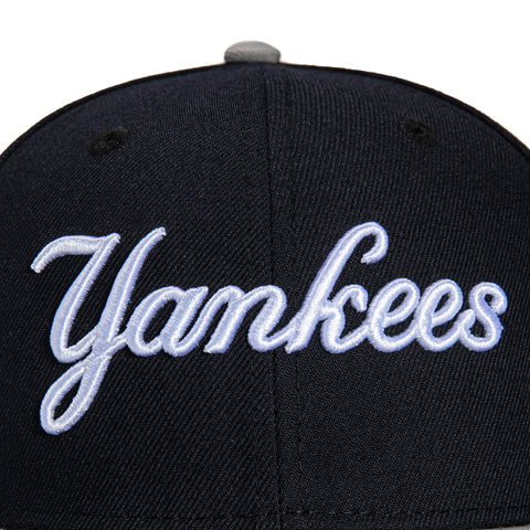 New Era 59Fifty New York Yankees 1996 World Series Patch Jersey Hat - Navy, Grey