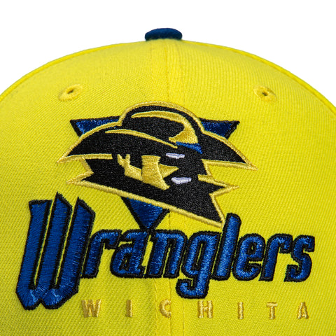 New Era 59Fifty Winners Circle Wichita Wranglers Logo Patch Hat - Gold, Royal