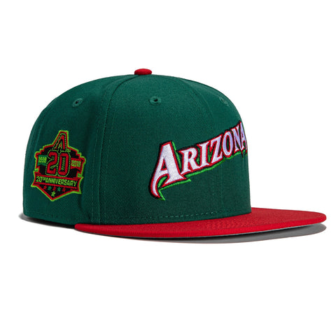 New Era 59Fifty Arizona Diamondbacks 20th Anniversary Patch Word Hat - Green, Red